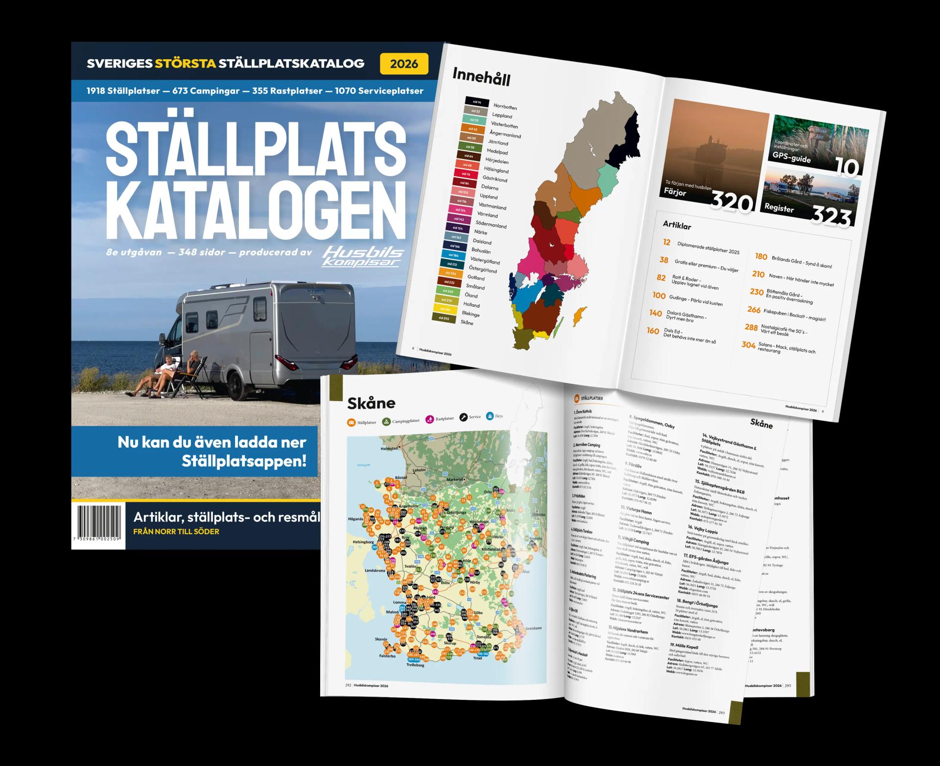 Husbilskompisars ställplatskatalog 2026